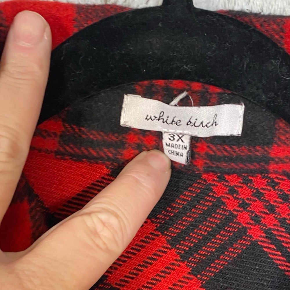 White Birch Plus Size Button Up Shacket Top Buffa… - image 7